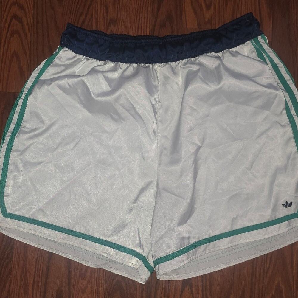 NEW Men's XL adidas Hoop Prep Shorts Originals Basketball HA7325 White Green